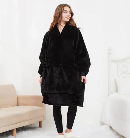 Cozy USB Heated Hoodie Blanket