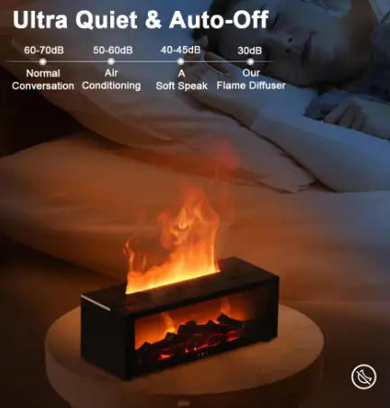 Aroma Humidifier Flame Essential Oil Diffuser